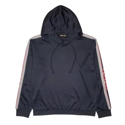 Karter Collection Men's Striped Hoodie In Black