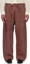 Kartik Research Burgundy Judo Trousers In Burgundy