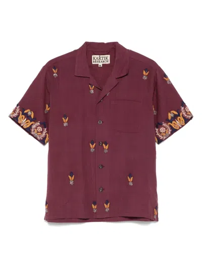 Kartik Research Camp Shirt In Purple