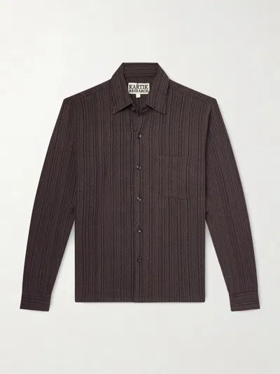 Kartik Research Cotton Shirt In Brown