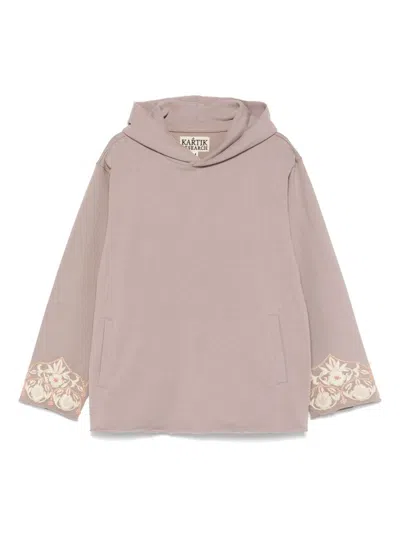 KARTIK RESEARCH EMBROIDERED HOODIE - MEN'S - COTTON