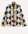 Shop Kartik Research Mens Patchwork Quilted Hand-embellished Jacket