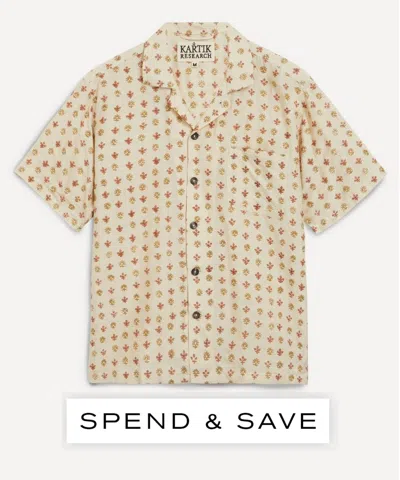 Kartik Research Mens Silk Camp Shirt