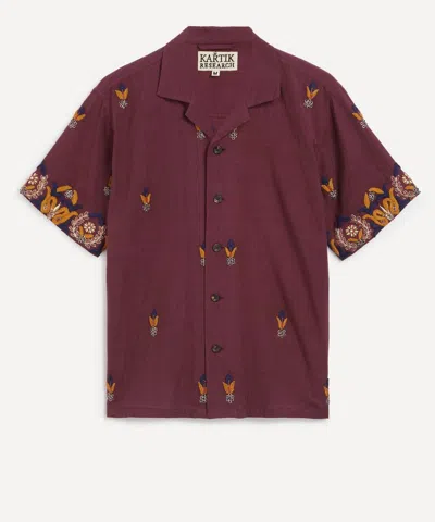 Kartik Research Mens Zardozi Camp Shirt