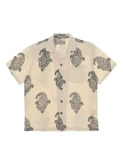 Kartik Research Printed Shirt In Neutrals