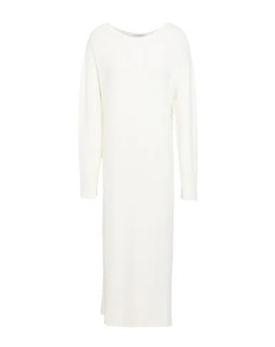 Kartika Knit Woman Midi Dress Ivory Size M Viscose, Polyester, Polyamide