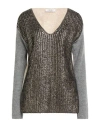 Kartika Knit Woman Sweater Black Size M Acrylic, Wool, Polyamide, Elastane