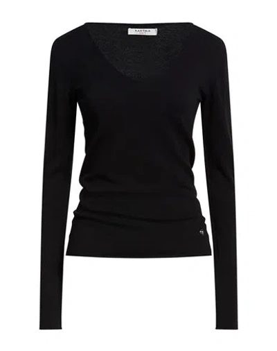 Kartika Knit Woman Sweater Black Size M Viscose, Polyamide