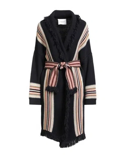 Kartika Woman Cardigan Midnight Blue Size M Acrylic, Polyamide