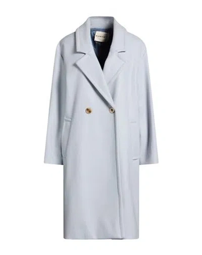 Kartika Woman Coat Light Grey Size 6 Polyester, Acrylic, Wool In Gray