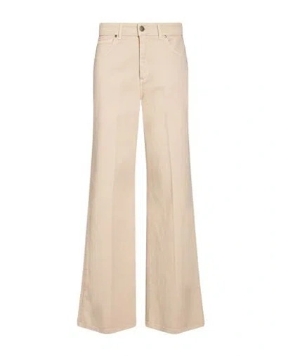 Kartika Woman Jeans Beige Size 8 Cotton, Elastane In Neutral
