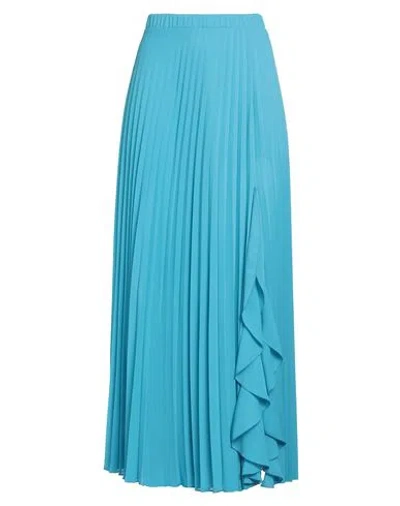 Kartika Woman Maxi Skirt Azure Size 8 Polyester In Blue