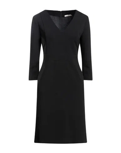 Kartika Woman Midi Dress Black Size 6 Polyester, Elastane