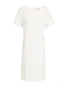 Kartika Woman Midi Dress White Size 10 Viscose, Polyamide, Elastane In White