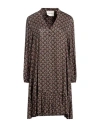 Kartika Woman Short Dress Midnight Blue Size 6 Viscose In Blue