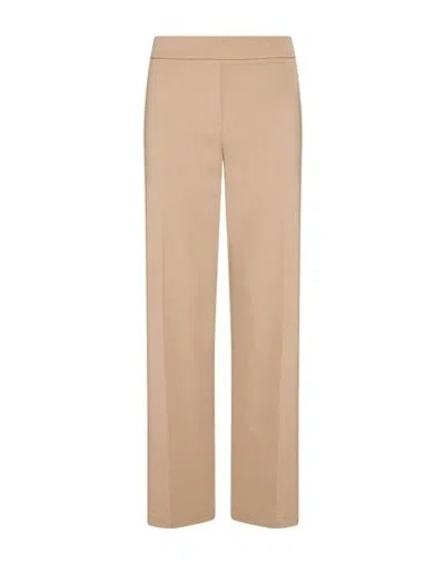 Kartika Woman Pants Beige Size 12 Polyester, Viscose, Elastane In Neutral