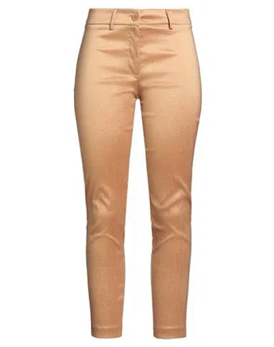 Kartika Woman Pants Beige Size 6 Polyester, Polyamide, Elastane In Sand
