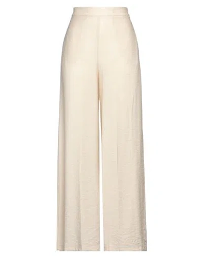 Kartika Woman Pants Beige Size 6 Viscose, Polyamide
