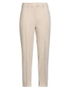 Kartika Woman Pants Beige Size 8 Polyester, Viscose, Elastane In Sand