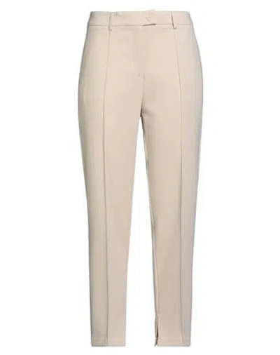 Kartika Woman Pants Beige Size 8 Polyester, Viscose, Elastane In Sand