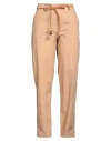 Kartika Woman Pants Camel Size 6 Cotton In Beige