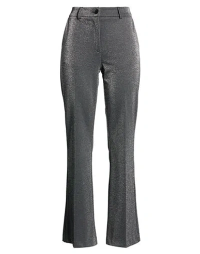 Kartika Woman Pants Charcoal Size 8 Polyester, Viscose, Polyamide, Elastane In Gray