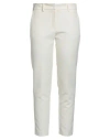 Kartika Woman Pants Cream Size 6 Polyester, Elastane In White