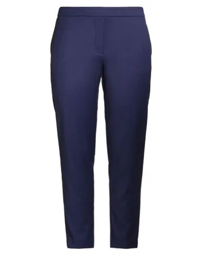 Kartika Woman Pants Dark Purple Size 10 Polyester, Viscose, Elastane