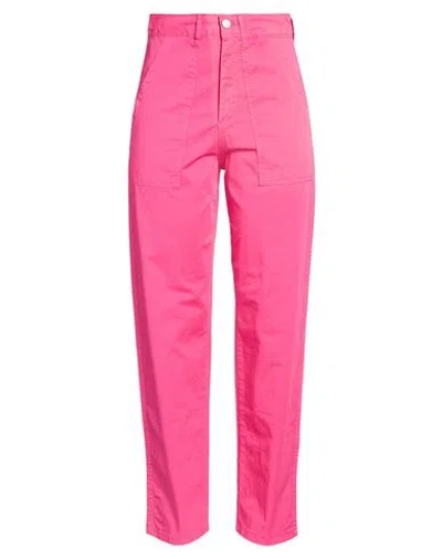 Kartika Woman Pants Fuchsia Size 8 Cotton, Elastane In Pink