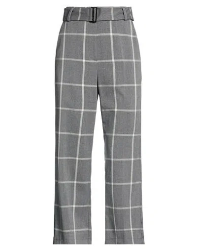 Kartika Woman Pants Grey Size 10 Polyester, Viscose, Elastane In Gray