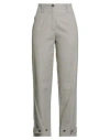 Kartika Woman Pants Grey Size 12 Cotton In Gray