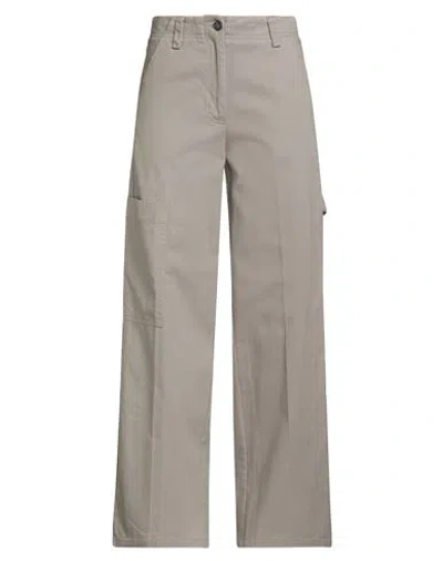 Kartika Woman Pants Grey Size 8 Cotton In Gray