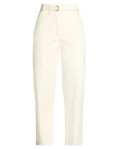 Kartika Woman Pants Ivory Size 4 Cotton, Elastane In White