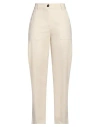 Kartika Woman Pants Ivory Size 8 Cotton, Elastane In White