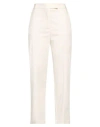 Kartika Woman Pants Ivory Size 8 Cotton, Elastane In White