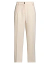 Kartika Woman Pants Ivory Size 8 Polyester, Viscose, Elastane In Neutral