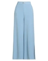 Kartika Woman Pants Light Blue Size 8 Polyester, Elastane