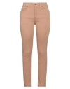 Kartika Woman Pants Light Brown Size 10 Cotton, Elastane In Beige