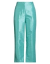Kartika Woman Pants Light Green Size 8 Polyester In Blue