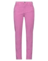 Kartika Woman Pants Mauve Size 12 Cotton, Elastane In Purple