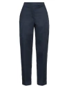 Kartika Woman Pants Navy Size 8 Cotton, Elastane In Navy Blue
