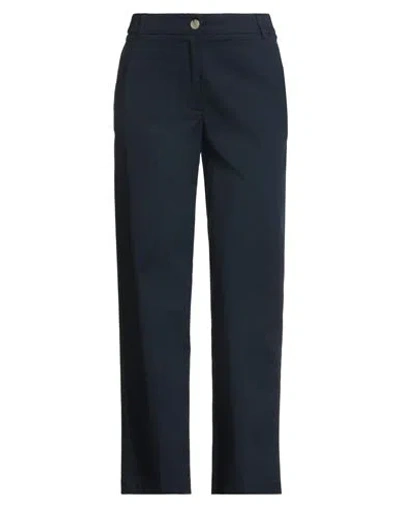 Kartika Woman Pants Navy Size 2 Cotton, Elastane In Blue