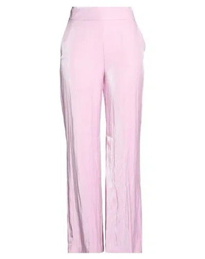 Kartika Woman Pants Pink Size 10 Viscose, Polyamide, Polyester