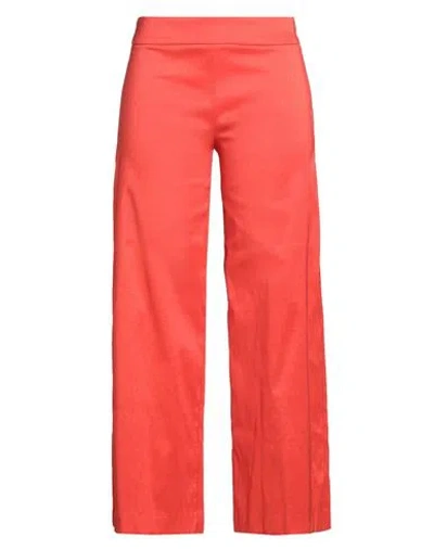 Kartika Woman Pants Rust Size 6 Polyester, Polyamide, Elastane In Multi