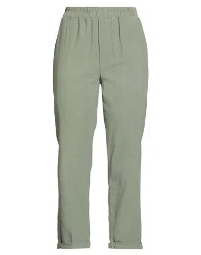 Kartika Woman Pants Sage Green Size 4 Cotton, Elastane