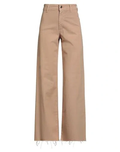 Kartika Woman Pants Sand Size 12 Cotton, Elastane
