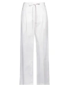 Kartika Woman Pants White Size 8 Cotton In White