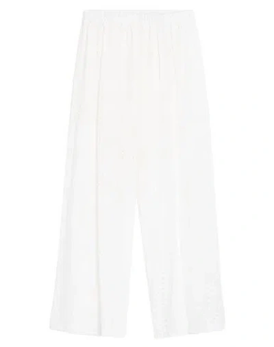 Kartika Woman Pants White Size 8 Cotton