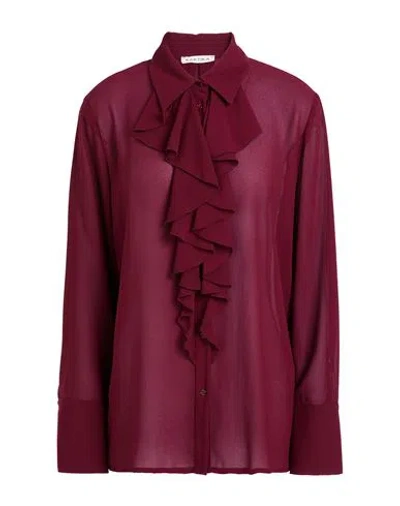 Kartika Woman Shirt Burgundy Size 12 Polyester