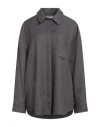 Kartika Woman Shirt Lead Size 10 Polyester In Gray
